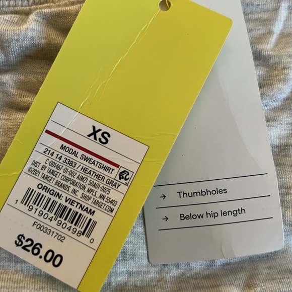 All in Motion™ Women's Super Soft Modal Sweatshirt - Heather Gray - Picture 4 of 4